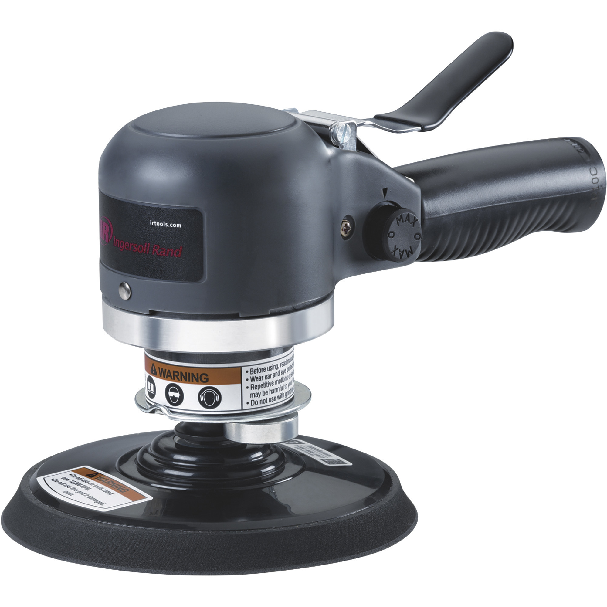 Ingersoll Rand Dual Action Air Sander, 6in. Dia., 10,000 RPM, 4 CFM, Model# 311A
